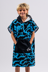Kids Sand Free Hooded Towels - Shockwave